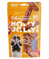 Holly Jolly Колбаски из говядины Лакомство для собак всех пород, 90 гр