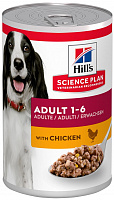 Hill's Science Plan Adult Влажный корм для взрослых собак с курицей, 370 гр