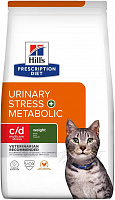 Hill's Prescription Diet c/d Multicare Stress + Metabolic Для кошек, 1.5 кг