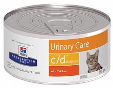 Hill's Prescription Diet c/d Multicare Feline фарш с курицей, 156 гр
