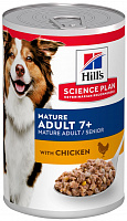 Hill's Science Plan Mature Adult 7+ Влажный корм для пожилых собак всех пород с курицей, 370 гр