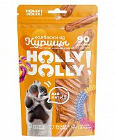 Holly Jolly Колбаски из курицы Лакомство для собак всех пород, 90 гр