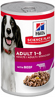 Hill's Science Plan Adult Влажный корм для взрослых собак с говядиной, 370 гр