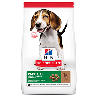 Hill's Science Plan Puppy Medium для щенков средних пород с ягнёнком и рисом