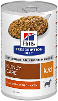 Hill's Prescription Diet k/d Canine Влажный корм для собак с курицей, 370 гр