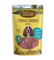 Деревенские лакомства Утиная соломка нежная для собак, 90 гр