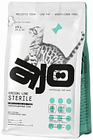 AJO Special Line Sterile Для активных стерилизованных кошек с высоким содержанием белка с индейкой и уткой