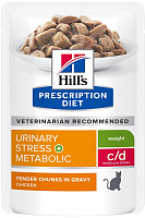 Hill's Prescription Diet Pouch Metabolic + Urinary Stress Feline, 85 гр