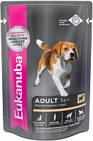 Eukanuba Влажный корм для взрослых собак всех пород из ягнёнка в соусе, 85 г