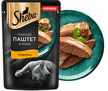 Sheba Нежный паштет в желе с индейкой, 75 гр