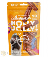Holly Jolly Колбаски из говядины Лакомство для собак всех пород, 90 гр