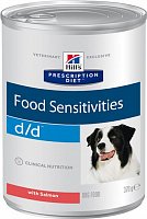 Hill's Prescription Diet d/d Canine с лососем консервированный, 370 гр