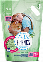 Little Friends Premium TOFU Bamboo Растительный наполнитель с углем и ароматом пломбира, 5 л