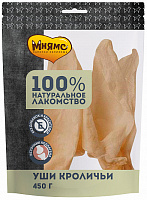 Мнямс Уши кроличьи лакомство для собак, 450 гр