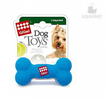 GiGwi Dog Toys Кость малая с пищалкой, 11 см (арт.75002)