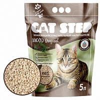 Cat Step Wood Original Древесный комкующийся наполнитель