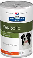 Hill's Prescription Diet Metabolic Weight Management влажный корм для собак с курицей, 370 гр