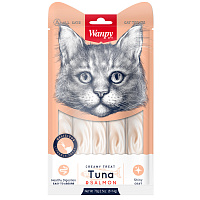 Wanpy Cat Нежное пюре из тунца и лосося, 70 гр