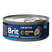 Brit Premium by Nature Консервы с мясом кролика для котят, 100 гр