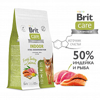 Brit Care Superpremium Cat Indoor с индейкой и лососем для взрослых кошек 