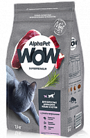 AlphaPet WOW Superpremium Для взрослых домашних кошек с уткой и потрошками