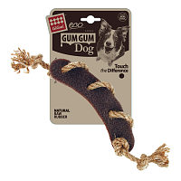 GiGwi Gum Gum Dog Eco Сосиска с верёвкой из эко-резины, 21.5 см (арт.85005)