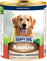Happy Dog Natur Line Телятина с индейкой для собак, 970 гр