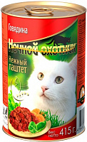 Ночной охотник Говядина нежный паштет, 415 гр