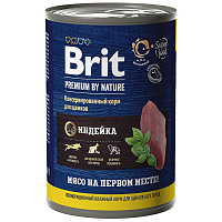 Brit Premium by Nature Консервы с индейкой для щенков всех пород, 410 гр