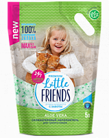 Little Friends Premium Aloe Vera Силикагелевый наполнитель с ароматом алоэ вера, 5 л