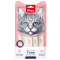 Wanpy Cat Нежное пюре из тунца и креветок, 70 гр
