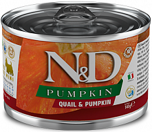 Farmina N&D Pumpkin Wet Mini Adult Dog с перепёлкой и тыквой, 140 гр