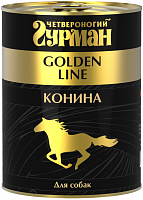 Четвероногий гурман Golden Line Конина натуральная в желе для собак