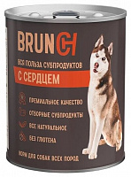 BRUNCH Влажный корм для собак всех пород с сердцем, 850 гр