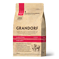 Grandorf Cat Adult Indoor Для взрослых кошек с нормальной активностью с ягнёнком и индейкой