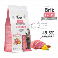 Brit Care Superpremium Cat Sterilised с индейкой для стерилизованных кошек 