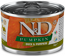 Farmina N&D Pumpkin Wet Mini Adult Dog с уткой и тыквой, 140 гр
