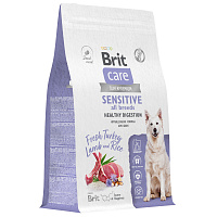 Brit Care Superpremium Dog Adult Sensitive с индейкой, ягнёнком и рисом для взрослых собак всех пород 