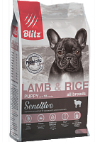 Blitz Sensitive Puppy All Breeds с ягнёнком и рисом