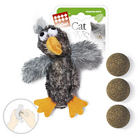 GiGwi Cat Toys Птичка с кошачьей мятой, 13 см (арт.75295)