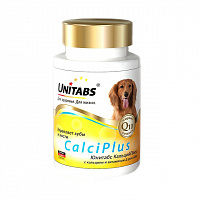 Unitabs CalciPlus с кальцием, фосфором и витамином D для собак, 100 таблеток