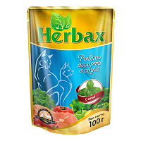 Herbax Рыбное ассорти в соусе с мятой, 100 гр