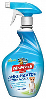 Mr. Fresh Expert 3 в 1 Ликвидатор пятен и запаха для собак, 500 мл (спрей)