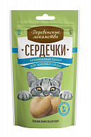 Деревенские лакомства Сердечки и незаменимый таурин для кошек, 30 гр
