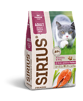 SIRIUS Лосось и рис для взрослых кошек
