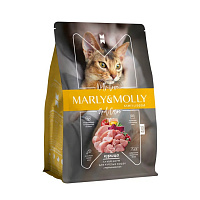Marly&Molly Cat Sterilised с курицей для стерилизованных кошек и котов