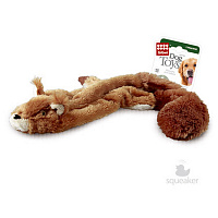GiGwi Dog Toys Шкурка белки с 2-мя пищалками без набивки, 61 см (арт.75012)