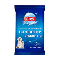 Cliny Влажные гигиенические салфетки, 10 шт