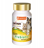 Unitabs Prebiotic для нормализации пищеварения для кошек и собак, 100 таблеток