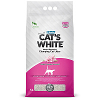 Cat's White Baby Powder Комкующийся наполнитель с нежным ароматом детской присыпки